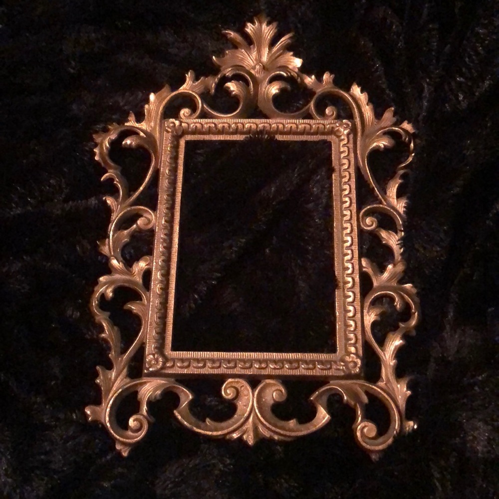 Victorian Rococo Style Brass Picture Frame